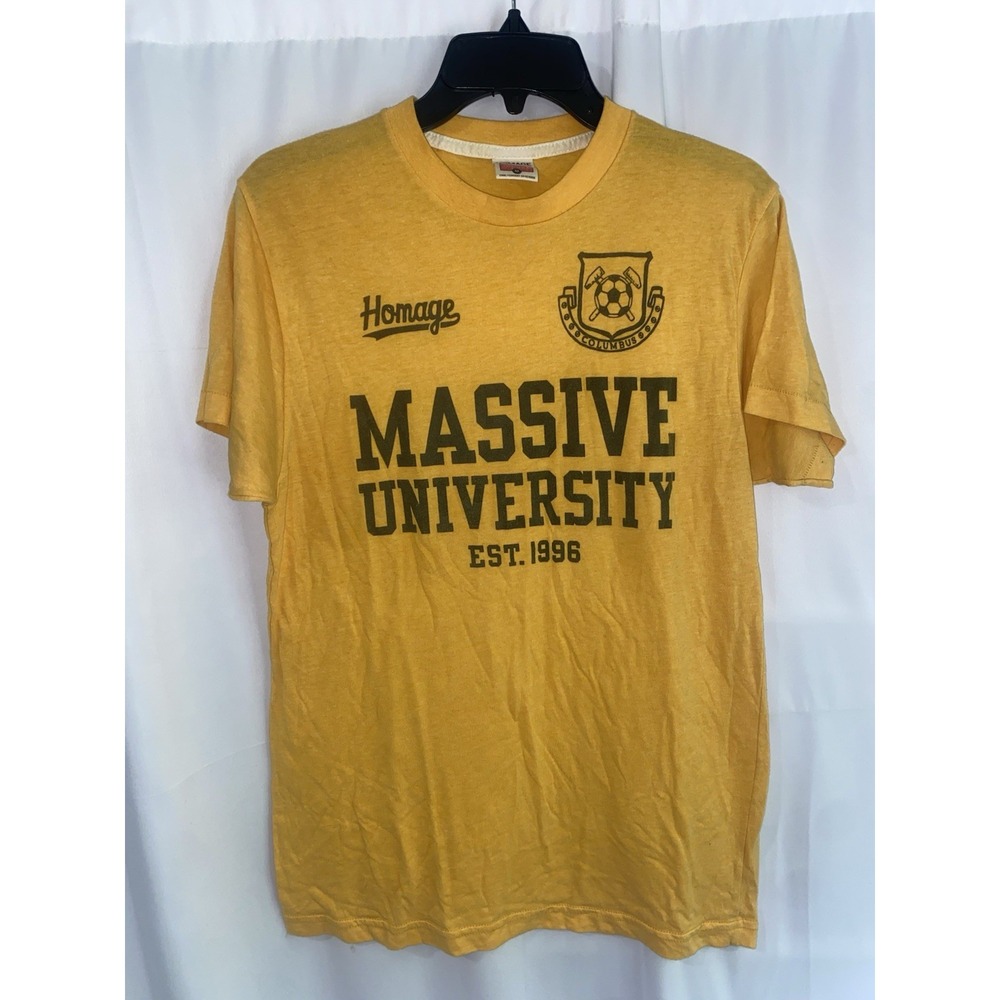 Homage Columbus Crew MLS Massive University Soccer T Shirt‎ Medium